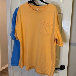 Duluth Trading Co Men’s Long tail Relaxed Fit Short Sleeve Packet Crew-pair